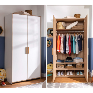 MODERA ΠΑΙΔΙΚΗ ΝΤΟΥΛΑΠΑ 2ΦΥΛΛΗ 104x61xH206cm