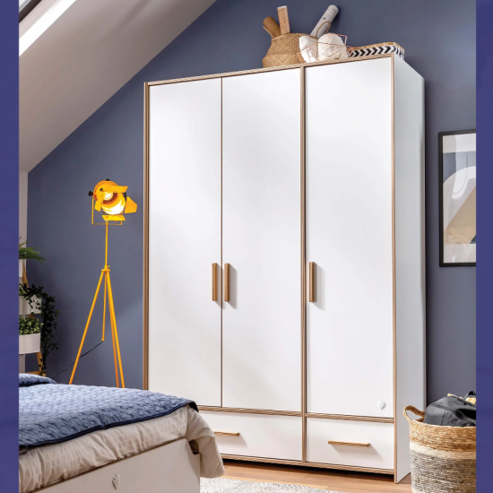 MODERA ΠΑΙΔΙΚΗ ΝΤΟΥΛΑΠΑ 3ΦΥΛΛΗ 138x61xH206cm