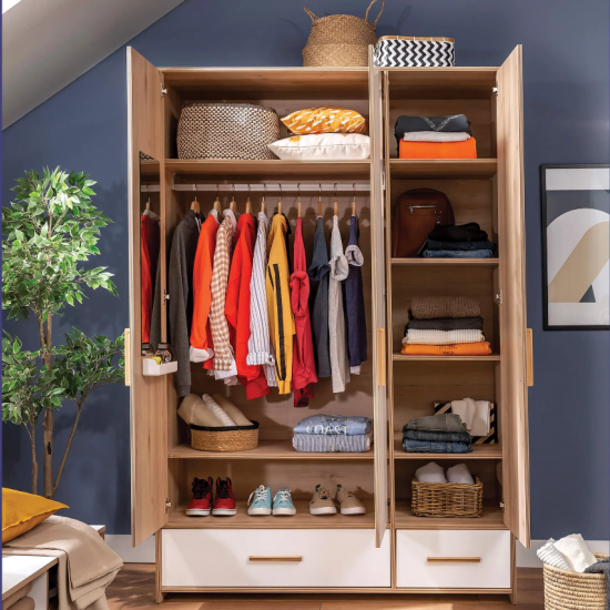 MODERA ΠΑΙΔΙΚΗ ΝΤΟΥΛΑΠΑ 3ΦΥΛΛΗ 138x61xH206cm