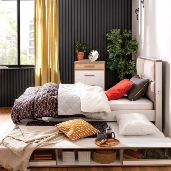 MODERA ΣΥΡΤΑΡΙ ΚΡΕΒΑΤΙΟΥ ΗΜΙΔΙΠΛΟ 198x122xH24cm