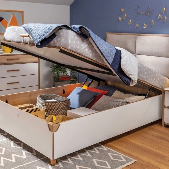 ΠΑΙΔΙΚΟ ΚΡΕΒΑΤΙ ΜΟΝΟ ΜΕ ΑΠΟΘΗΚΕΥΤΙΚΟ ΧΩΡΟ MODERA 109x211xH119cm