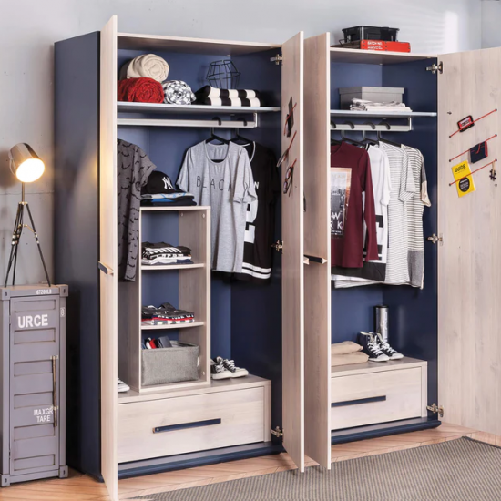 TRIO ΠΑΙΔΙΚΗ ΝΤΟΥΛΑΠΑ 2ΦΥΛΛΗ 101x54xH203 cm