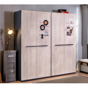 TRIO ΠΑΙΔΙΚΗ ΝΤΟΥΛΑΠΑ 2ΦΥΛΛΗ 101x54xH203 cm