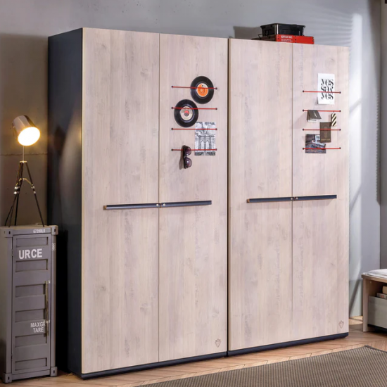 TRIO ΠΑΙΔΙΚΗ ΝΤΟΥΛΑΠΑ 2ΦΥΛΛΗ 101x54xH203 cm