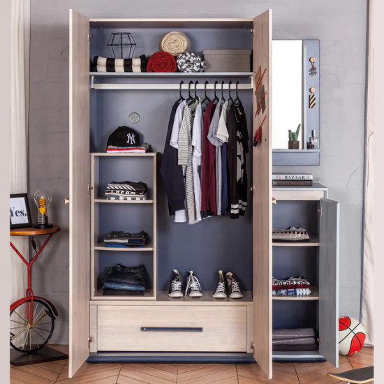 TRIO ΠΑΙΔΙΚΗ ΝΤΟΥΛΑΠΑ 2ΦΥΛΛΗ 101x54xH203 cm