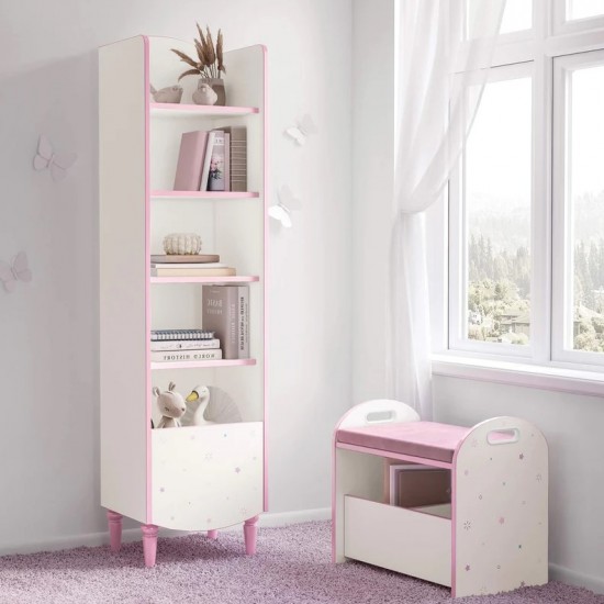 PRINCESS ΠΑΙΔΙΚΗ ΒΙΒΛΙΟΘΗΚΗ ΣΤΗΛΗ 41x35xH163cm PRINCESS ΠΑΙΔΙΚΗ ΒΙΒΛΙΟΘΗΚΗ ΣΤΗΛΗ 41x35xH163cm