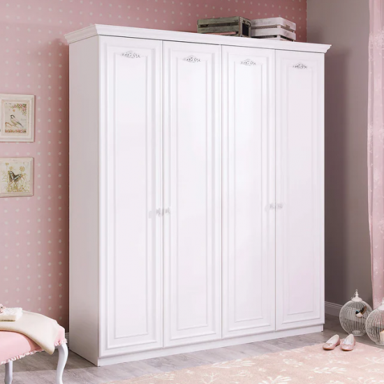 ROMANTICA ΠΑΙΔΙΚΗ ΝΤΟΥΛΑΠΑ ΜΕ 4 ΦΥΛΛΑ 188x56xH214cm