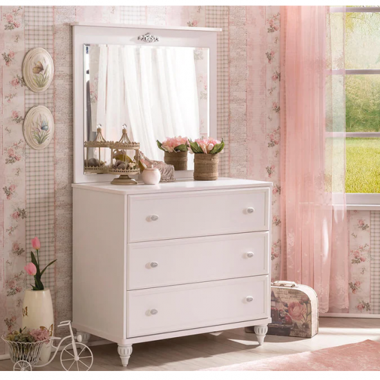 ROMANTICA ΠΑΙΔΙΚΗ ΣΥΡΤΑΡΙΕΡΑ ΜΕ 3 ΣΥΡΤΑΡΙΑ 90X50XH84cm