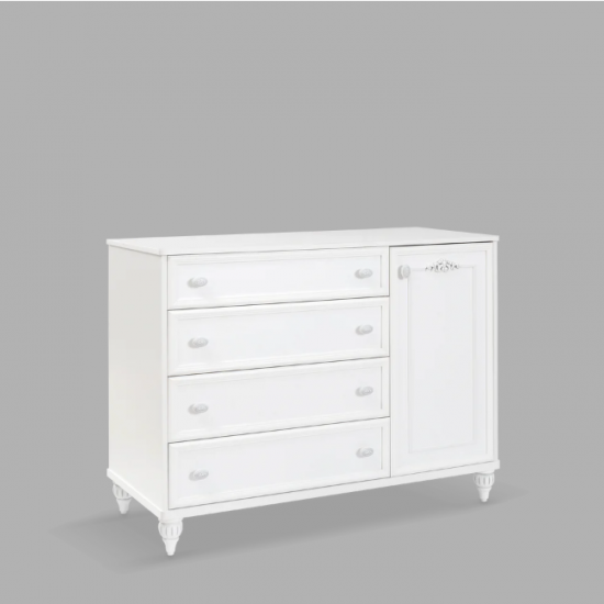 ROMANTICA ΠΑΙΔΙΚΗ ΣΥΡΤΑΡΙΕΡΑ 4 ΣΥΡΤΑΡΙΑ 1 ΝΤΟΥΛΑΠΙ 117x54xH90cm