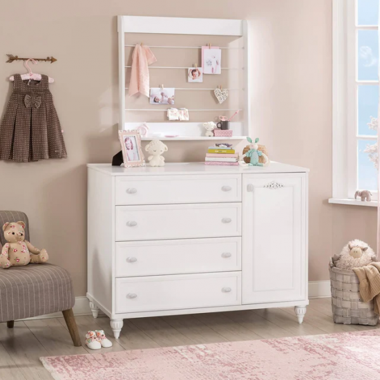 ROMANTICA ΠΑΙΔΙΚΗ ΣΥΡΤΑΡΙΕΡΑ 4 ΣΥΡΤΑΡΙΑ 1 ΝΤΟΥΛΑΠΙ 117x54xH90cm