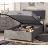 SPACE GRAY ΠΑΙΔΙΚΟ ΚΡΕΒΑΤΙ ΗΜΙΔΙΠΛΟ ΜΕ ΑΠΟΘΗΚΕΥΤΙΚΟ ΧΩΡΟ 136x217xH117cm