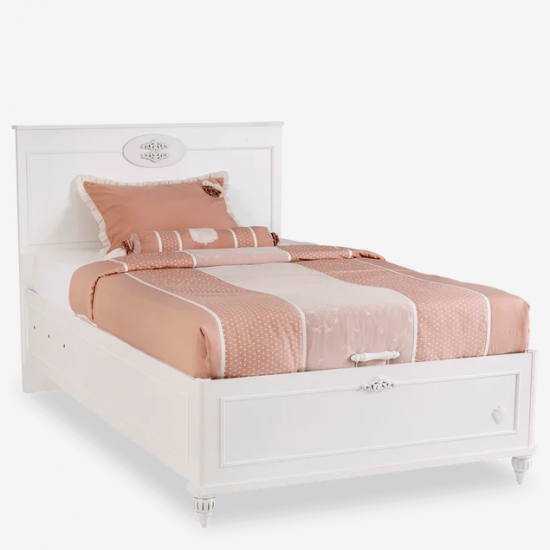 ROMANTICA ΠΑΙΔΙΚΟ ΚΡΕΒΑΤΟ ΗΜΙΔΙΠΛΟ ΜΕ ΑΠΟΘΗΚΕΥΤΙΚΟ ΧΩΡΟ 127x211x117cm