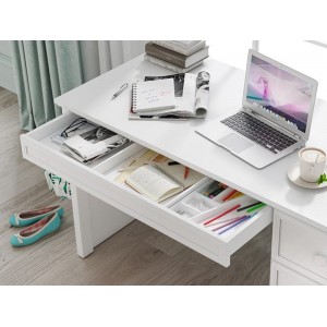 RUSTIC WHITE ΠΑΙΔΙΚΟ ΓΡΑΦΕΙΟ ΜΕ ΒΙΒΛΙΟΘΗΚΗ 138x62xH137 cm