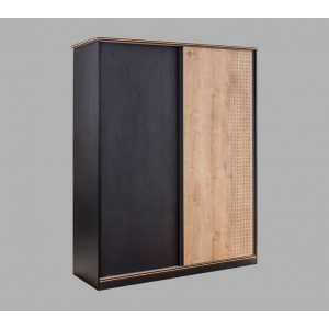 BLACK ΠΑΙΔΙΚΗ ΝΤΟΥΛΑΠΑ 2ΦΥΛΛΗ ΣΥΡΟΜΕΝΗ 164x59xH206 cm