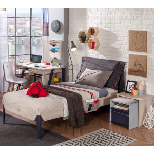 TRIO ΠΑΙΔΙΚΟ ΚΡΕΒΑΤΙ ΜΟΝΟ 109x214xH102 cm