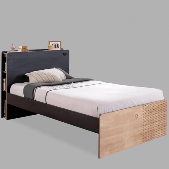 BLACK ΠΑΙΔΙΚΟ ΚΡΕΒΑΤΙ ΗΜΙΔΙΠΛΟ 222x123xH108 cm