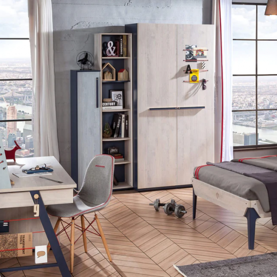 TRIO ΠΑΙΔΙΚΗ ΒΙΒΛΙΟΘΗΚΗ ΣΤΗΛΗ 69x32xΗ192 cm