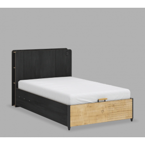 BLACK ΠΑΙΔΙΚΟ ΚΡΕΒΑΤΙ ΗΜΙΔΙΠΛΟ ΜΕ AΠΟΘΗΚΕΥΤΙΚΟ ΧΩΡΟ 223x124xH108cm