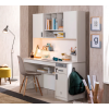 WHITE ΠΑΙΔΙΚΟ ΓΡΑΦΕΙΟ ΜΕΓΑΛΟ ΜΕ ΒΙΒΛΙΟΘΗΚΗ 139x58xH179 cm
