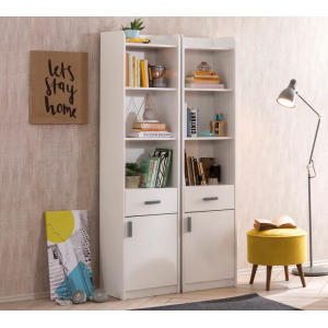 WHITE ΠΑΙΔΙΚΗ ΒΙΒΛΙΟΘΗΚΗ ΣΤΗΛΗ 44x36xH184cm