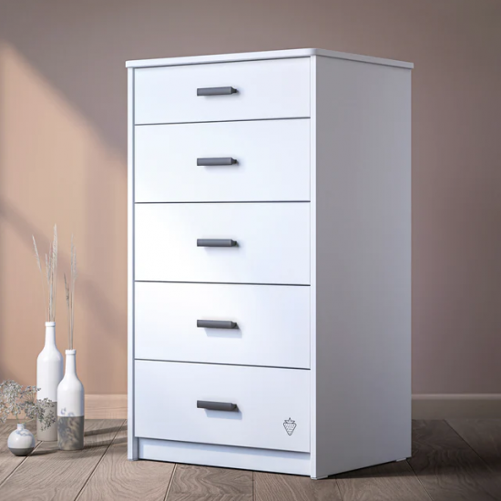 WHITE ΠΑΙΔΙΚΗ ΣΥΡΤΑΡΙΕΡΑ 5 ΣΥΡΤΑΡΙΑ 60x48xH104cm