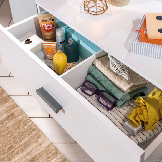 WHITE ΠΑΙΔΙΚΗ ΣΥΡΤΑΡΙΕΡΑ 3 ΣΥΡΤΑΡΙΑ 76x42xH75cm