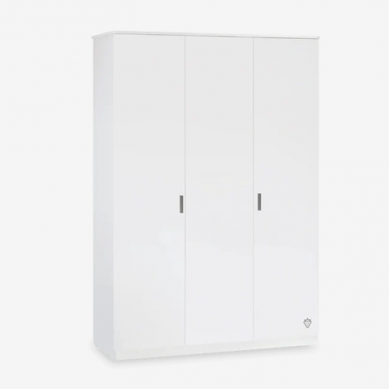 WHITE ΠΑΙΔΙΚΗ ΝΤΟΥΛΑΠΑ 3ΦΥΛΛΗ 137x53xH197cm