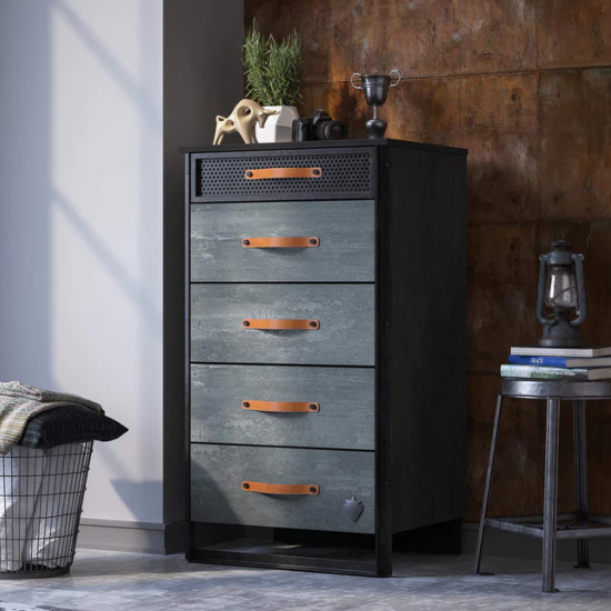 ΠΑΙΔΙΚΗ ΣΥΡΤΑΡΙΕΡΑ DARK METAL 5 ΣΥΡΤΑΡΙΑ  60x46x106cm