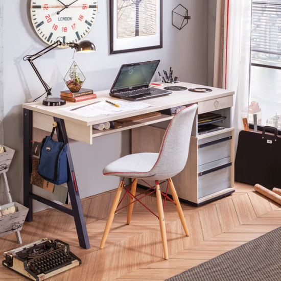 TRIO ΠΑΙΔΙΚΟ ΓΡΑΦΕΙΟ ΜΕ ΣΥΡΤΑΡΙΕΡΑ 141x64xH76 cm