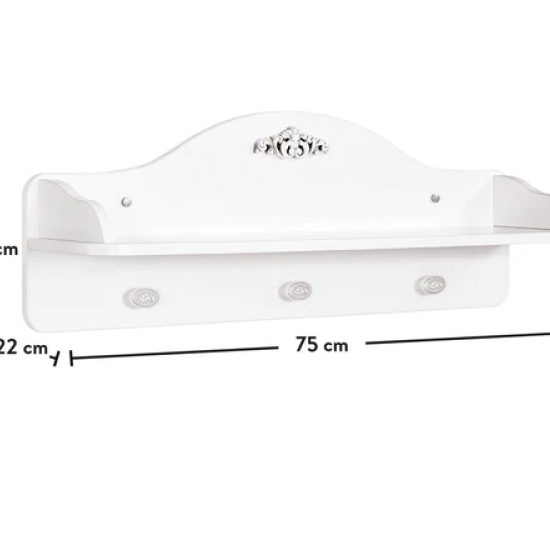 ΒΡΕΦΙΚΗ ΕΤΑΖΕΡΑ ROMANTIC 86x20xH18cm
