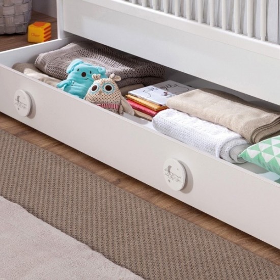 COTTON ΒΡΕΦΙΚΗ ΚΟΥΝΙΑ ΜΕ ΣΥΡΤΑΡΙ 3 ΣΕ 1 183x89xH112cm