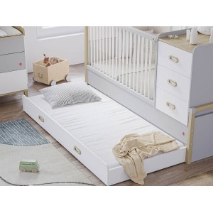 MINO ΒΡΕΦΙΚΗ ΚΟΥΝΙΑ 3-1 ME ΤΗΛΕΣΚΟΠΙΚΑ ΚΑΓΚΕΛΑ 187x87xH109cm