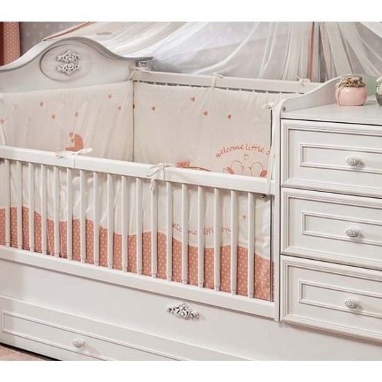 ROMANTIC 1 ΒΡΕΦΙΚΗ ΚΟΥΝΙΑ 3 ΣΕ 1 189x101xH117cm