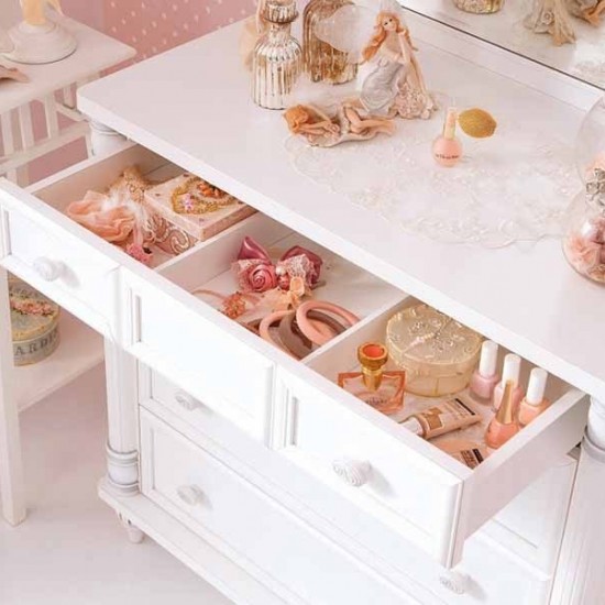 ΠΑΙΔΙΚΗ ΣΥΡΤΑΡΙΕΡΑ ROMANTIC ΜΕ 4 ΣΥΡΤΑΡΙΑ 90x49xH88cm