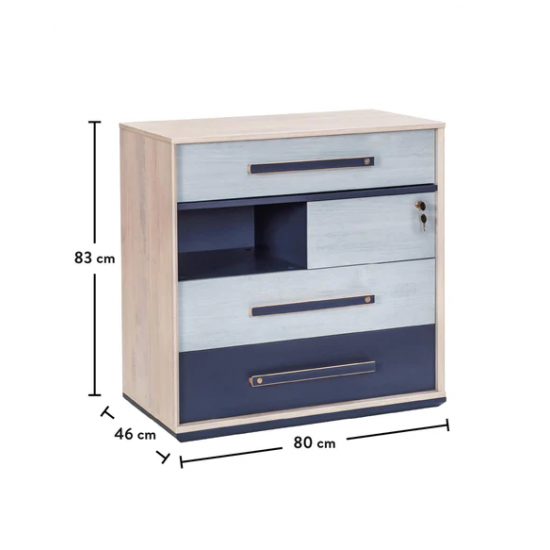 ΠΑΙΔΙΚΗ ΣΥΡΤΑΡΙΕΡΑ TRIO 4 ΣΥΡΤΑΡΙΑ 80x46x83cm