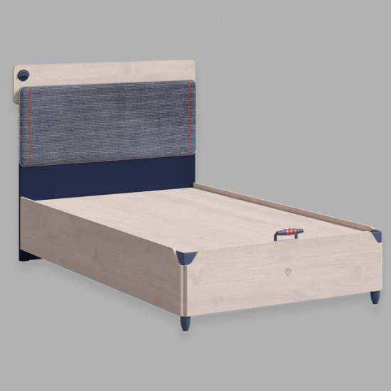 TRIO ΠΑΙΔΙΚΟ ΚΡΕΒΑΤΙ ΗΜΙΔΙΠΛΟ ΜΕ ΑΠΟΘΗΚΕΥΤΙΚΟ ΧΩΡΟ 210x128x119cm