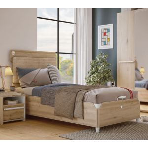 DUO ΠΑΙΔΙΚΟ ΚΡΕΒΑΤΙ ΗΜΙΔΙΠΛΟ ΜΕ ΑΠΟΘΗΚΕΥΤΙΚΟ ΧΩΡΟ 128x210xH119cm