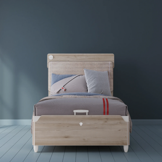 DUO ΠΑΙΔΙΚΟ ΚΡΕΒΑΤΙ ΜΟΝΟ ΜΕ ΑΠΟΘΗΚΕΥΤΙΚΟ ΧΩΡΟ 108x210xH119cm