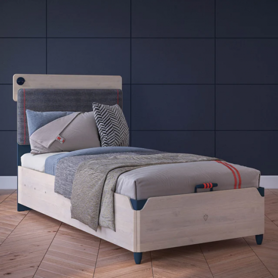 TRIO ΠΑΙΔΙΚΟ ΚΡΕΒΑΤΙ MONO ΜΕ ΑΠΟΘΗΚΕΥΤΙΚΟ ΧΩΡΟ 210x108xY119cm