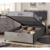 ΠΑΙΔΙΚΟ ΚΡΕΒΑΤΙ ΜΟΝΟ SPACE GRAY ΜΕ ΑΠΟΘ/ΚΟ ΧΩΡΟ 217x116xH117cm