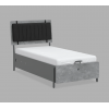 ΠΑΙΔΙΚΟ ΚΡΕΒΑΤΙ ΜΟΝΟ SPACE GRAY ΜΕ ΑΠΟΘ/ΚΟ ΧΩΡΟ 217x116xH117cm