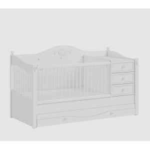 RUSTIC ΒΡΕΦΙΚΗ ΚΟΥΝΙΑ ΜΕ ΤΗΛΕΣΚΟΠΙΚΑ ΚΑΓΚΕΛΑ 189x87xH110cm