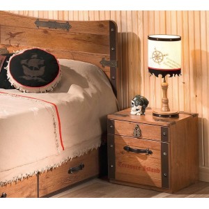 PIRATE ΠΑΙΔΙΚΟ ΚΟΜΟΔΙΝΟ 2 ΣΥΡΤΑΡΙΑ 44x42xH44cm