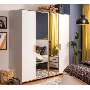 MODERA ΠΑΙΔΙΚΗ ΝΤΟΥΛΑΠΑ 4ΦΥΛΛΗ 206x61xH206cm