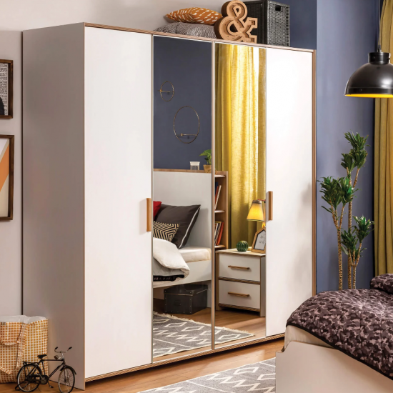 MODERA ΠΑΙΔΙΚΗ ΝΤΟΥΛΑΠΑ 4ΦΥΛΛΗ 206x61xH206cm