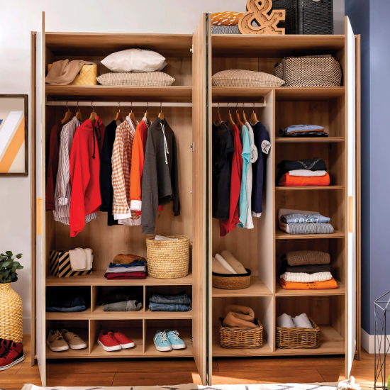 MODERA ΠΑΙΔΙΚΗ ΝΤΟΥΛΑΠΑ 4ΦΥΛΛΗ 206x61xH206cm