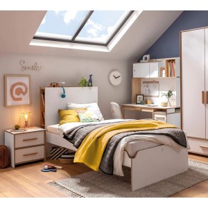 MODERA ΠΑΙΔΙΚΟ ΚΡΕΒΑΤΙ ΗΜΙΔΙΠΛΟ 124x220xH115cm