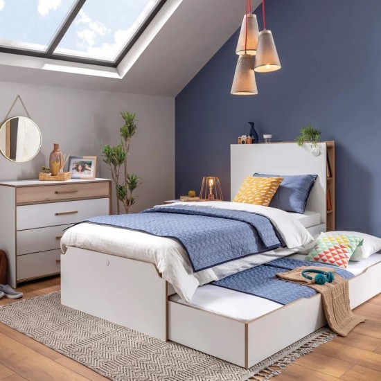 MODERA ΠΑΙΔΙΚΟ ΚΡΕΒΑΤΙ ΗΜΙΔΙΠΛΟ 124x220xH115cm