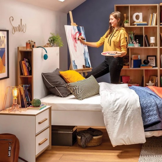 MODERA ΠΑΙΔΙΚΟ ΚΡΕΒΑΤΙ ΗΜΙΔΙΠΛΟ 124x220xH115cm