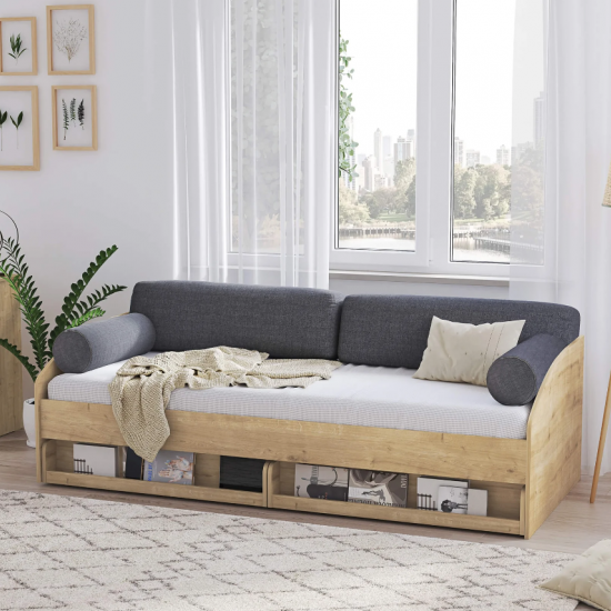 MOCHA ΣΥΡΤΑΡΙ ΑΠΟΘΗΚΕΥΣΗΣ ΓΙΑ ΚΑΝΑΠΕ ΚΡΕΒΑΤΙ 100x92xH18cm